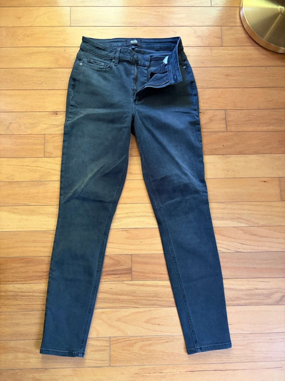 PAIGE Black High-Rise Skinny Jeans